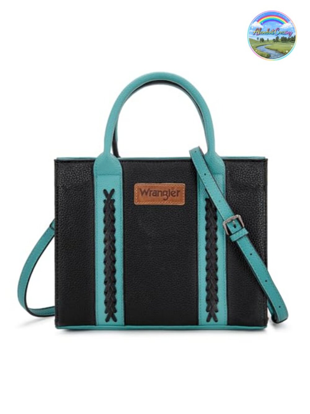 Whipstitch Satchel Tote Bag Vegan Leather Crossbody Purse